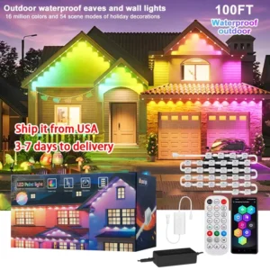 SZREBOW Permanent Outdoor LED House Lights